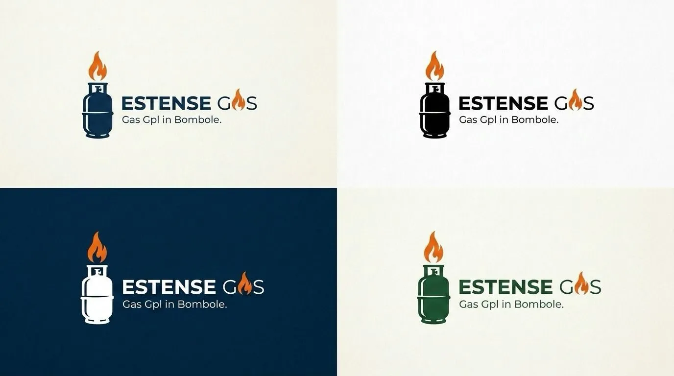 Estense Gas — varianti cromatiche del logo